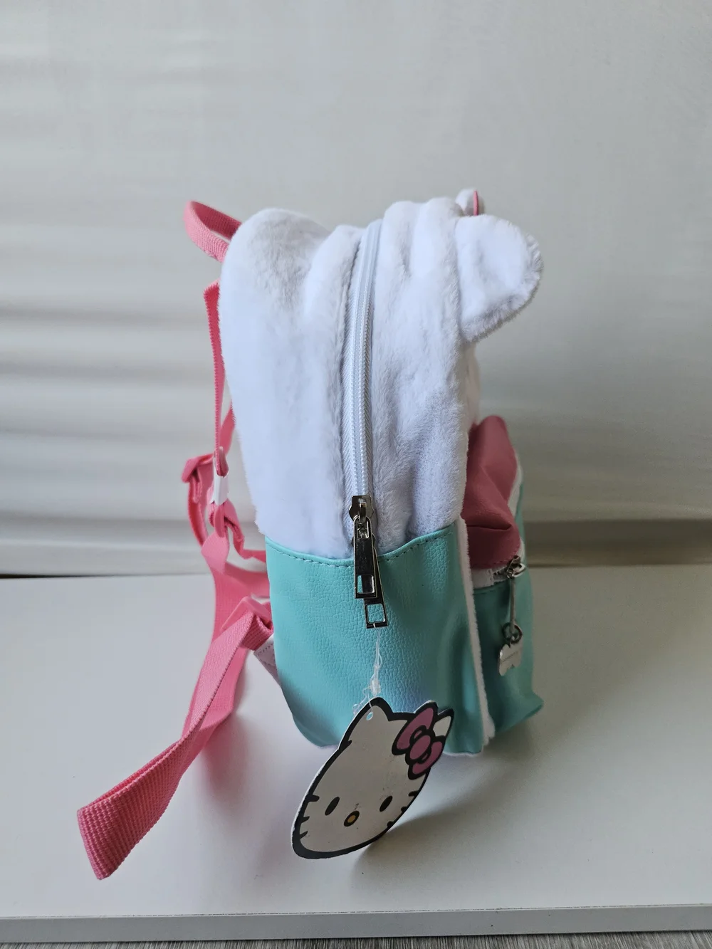 Sanrio Hello Kitty Plush Mini Backpack Teal Pink NWT